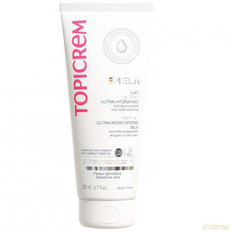 Topicrem Brightening body milk for sensitive skin MELA (Unifying Ultra-Moisturising Milk) - Volume: 200 ml