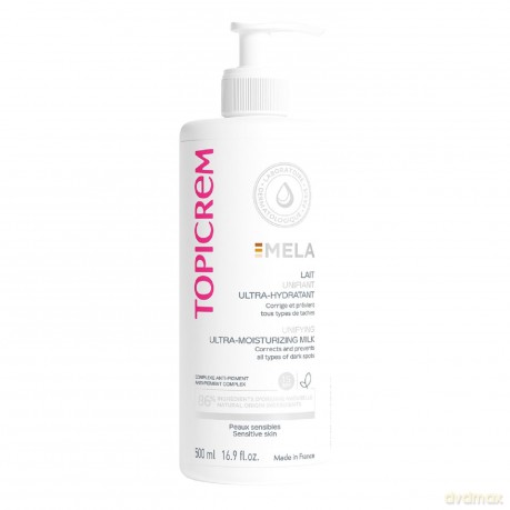 Topicrem Brightening body milk for sensitive skin MELA (Unifying Ultra-Moisturising Milk) - Volume: 500 ml