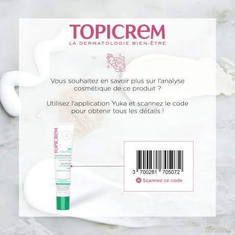 Topicrem Day cream for combination to oily skin AC Control (Balancing Anti-Blemish Care) 40 ml
