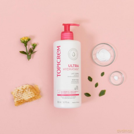 Topicrem Moisturizing Body Milk for Dry and Sensitive Skin (Ultra -Moisturizing Body Milk) - Volume: 1000 ml