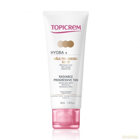 Topicrem Self-tanning cream with a gradual effect for sensitive skin HYDRA+ (Radiance Progressive Tan) 40 ml