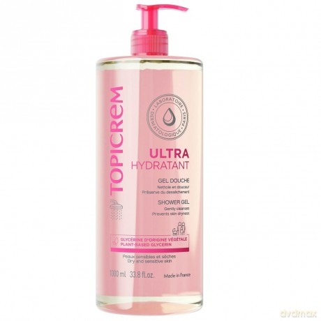 Topicrem Shower gel for sensitive and dry skin Ultra-Moisturizing (Shower Gel) - Volume: 1000 ml