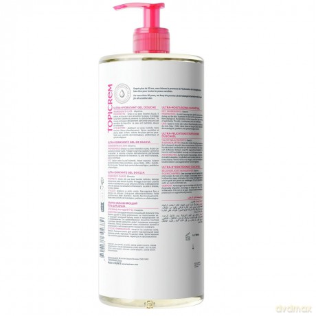 Topicrem Shower gel for sensitive and dry skin Ultra-Moisturizing (Shower Gel) - Volume: 1000 ml