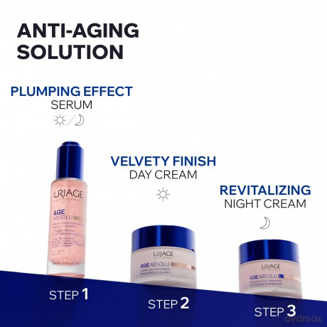 Uriage Age Absolu Anti-Wrinkle Collagen Booster Serum (Collagen Booster Micro-Redensifying Serum) 30 ml