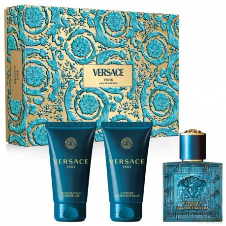 Versace Eros - woda perfumowana 50 ml + sprchový gel 50 ml + balzám po holení 50 ml