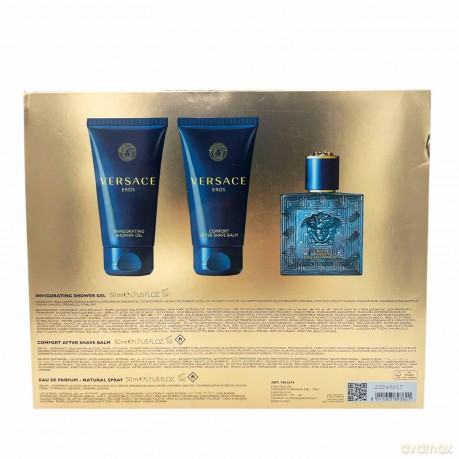 Versace Eros - woda perfumowana 50 ml + sprchový gel 50 ml + balzám po holení 50 ml