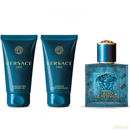Versace Eros - woda perfumowana 50 ml + sprchový gel 50 ml + balzám po holení 50 ml