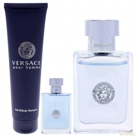Versace Pour Homme - woda toaletowa 100 ml + sprchový gel 150 ml + woda toaletowa 5 ml