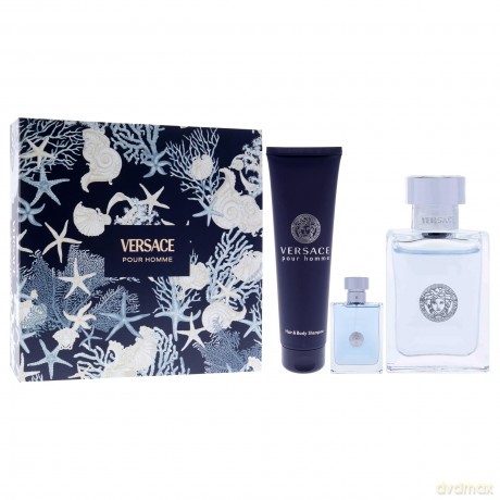 Versace Pour Homme - woda toaletowa 100 ml + sprchový gel 150 ml + woda toaletowa 5 ml