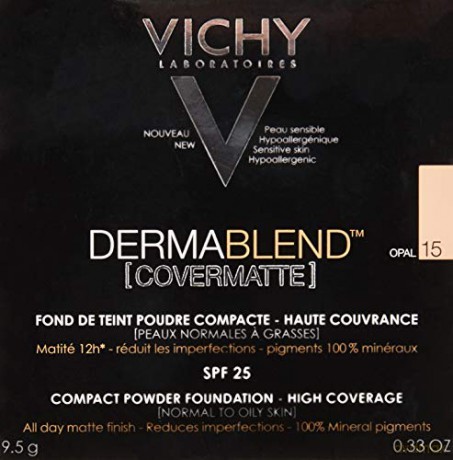 Vichy (Compact Powder Foundation) SPF 25 Derma blend Covermatte (Compact Powder Foundation) 9.5 g - Shade: 15