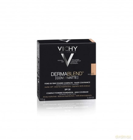 Vichy (Compact Powder Foundation) SPF 25 Derma blend Covermatte (Compact Powder Foundation) 9.5 g - Shade: 45
