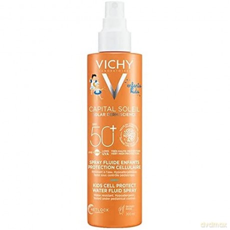 Vichy Capital Soleil Children´s Sunscreen SPF 50+ (Kids Cell Protect Water Fluid Spray) 200 ml