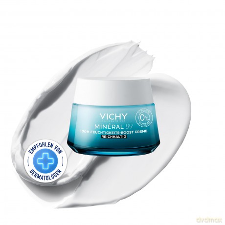 Vichy Cream for increasing skin hydration Mineral 89 (100 H Moisture Boosting Cream) 50 ml