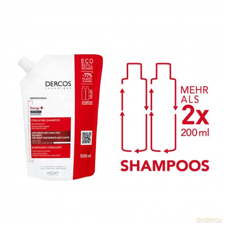 Vichy Dercos Energy+ strengthening shampoo - Volume: 500 ml