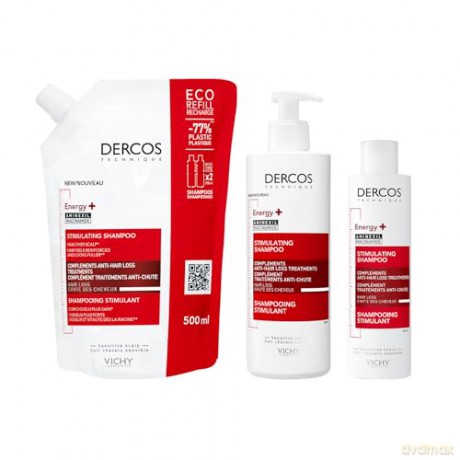 Vichy Dercos Energy+ strengthening shampoo - Volume: 500 ml
