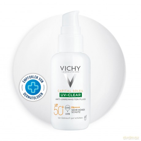 Vichy Fluid against skin imperfections SPF 50+ Capital Soleil UV-Clear (Anti-Imperfections Water Fluid) 40 ml