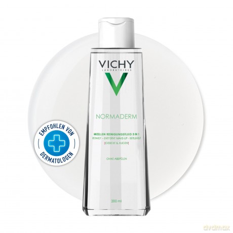 Vichy Micellar cleansing water for sensitive skin problems Normaderm (Micellar Solution), 200 ml