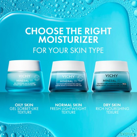 Vichy Moisturizing matting skin gel Mineral 89 (48H Moisture Matte Sorbet) 50 ml