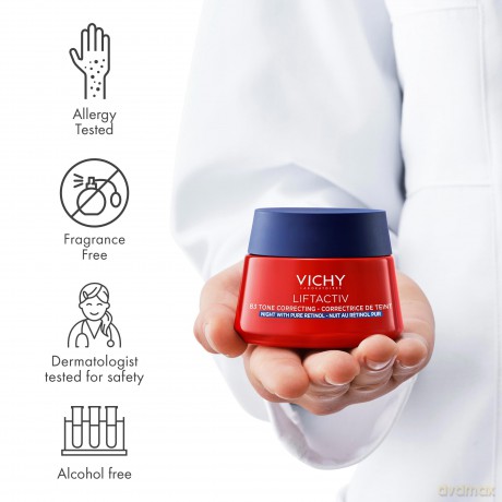 Vichy Night cream against dark spots with pure retinol B3 Liftactiv (Night Cream) 50 ml