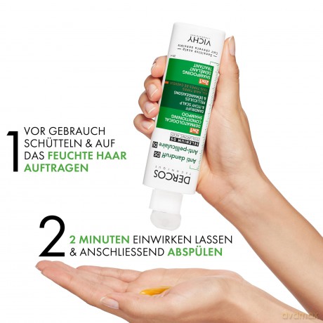 Vichy Shampoo and conditioner 2 in 1 Anti Dandruff DS (Dermatological Conditioning Shampoo) - Volume: 200 ml