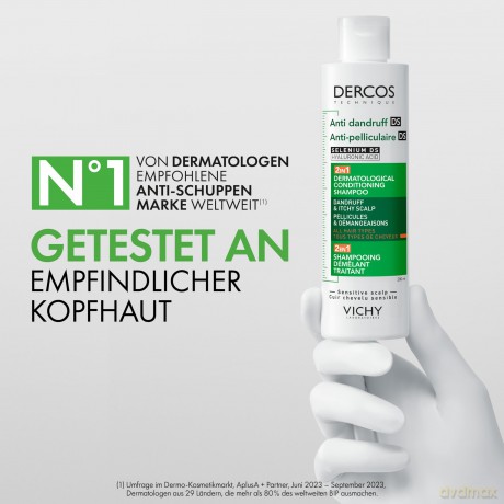 Vichy Shampoo and conditioner 2 in 1 Anti Dandruff DS (Dermatological Conditioning Shampoo) - Volume: 200 ml