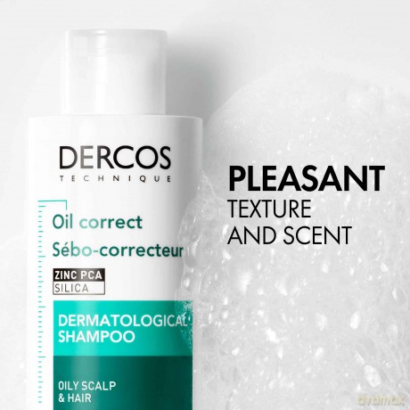 Vichy Shampoo for oily hair Dercos Oil Correct (Dermatological Shampoo) - Volume: 200 ml