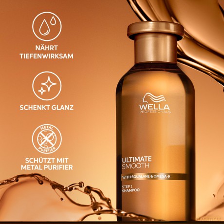 Wella Professionals Ultimate Smooth Nourishing Shampoo (Shampoo) - Volume: 1000 ml