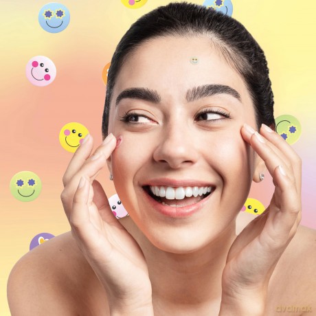 Wild Stripes Hydrocolloid acne patches with tea tree oil Smile Prevent (Anti-Pimple Patches) 24 pcs