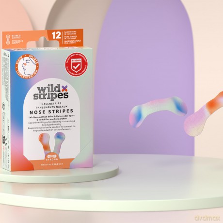 Wild Stripes Sunrise Nose Patches for better sleep quality (12 pcs)