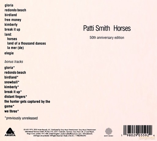Patti Smith: Horses (50th Anniversary) [2CD]
