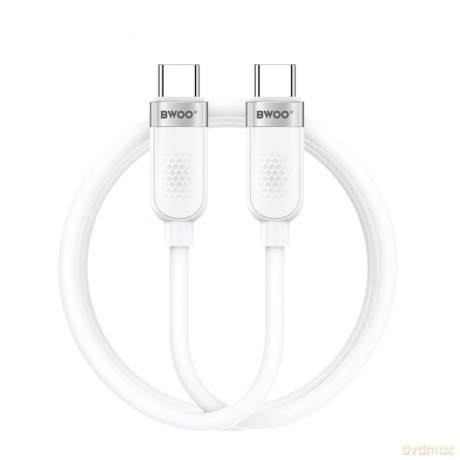 BWOO kabel 100W USB-C - USB-C 1m biały