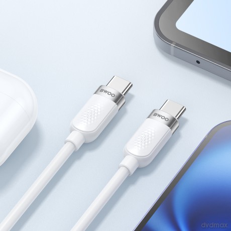BWOO kabel 100W USB-C - USB-C 1m biały