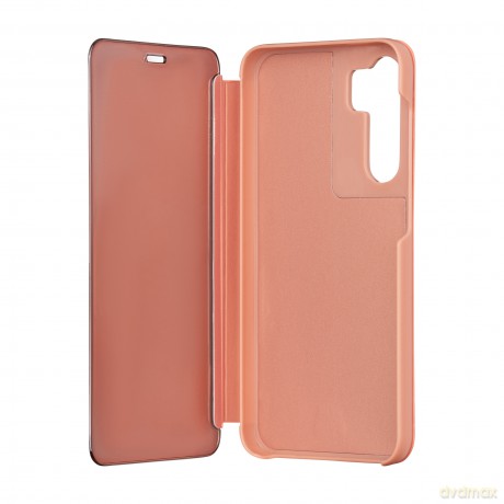 Etui Fold Mirror View do Samsung Galaxy S23 FE różowe