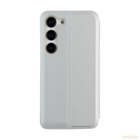 Etui Fold Mirror View do Samsung Galaxy S23 srebrne