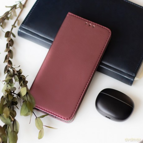 Etui Smart Magnetic do Honor 400 burgundowe