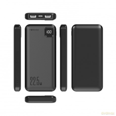 Forever power bank TB-300M PD QC 22,5W 10000 mAh czarny