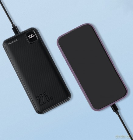 Forever power bank TB-300M PD QC 22,5W 10000 mAh czarny