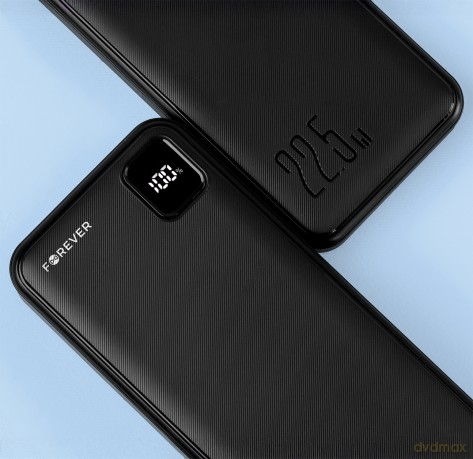 Forever power bank TB-300M PD QC 22,5W 10000 mAh czarny