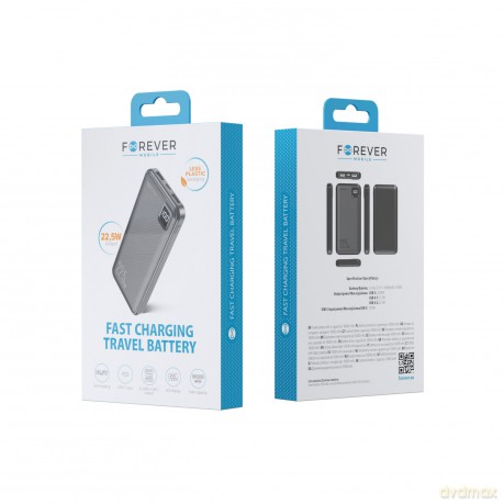 Forever power bank TB-300M PD QC 22,5W 10000 mAh czarny