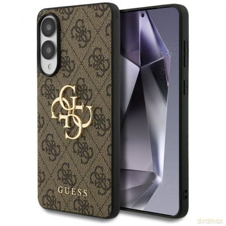 Guess nakładka do Samsung Galaxy S25 Edge GUESS HC 4G PU big logo brązowa