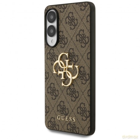 Guess nakładka do Samsung Galaxy S25 Edge GUESS HC 4G PU big logo brązowa