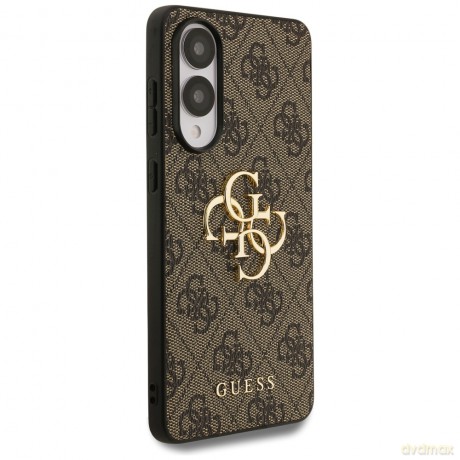 Guess nakładka do Samsung Galaxy S25 Edge GUESS HC 4G PU big logo brązowa