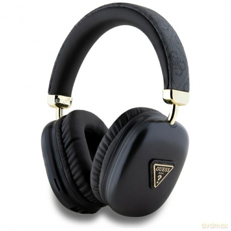 Guess słuchawki nauszne bezprzewodowe BT 4G GOLD TRIANGLE LOGO czarne