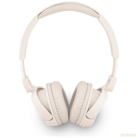 Guess słuchawki nauszne bezprzewodowe BT HEADPHONES SCRIPT METAL LOGO beżowe