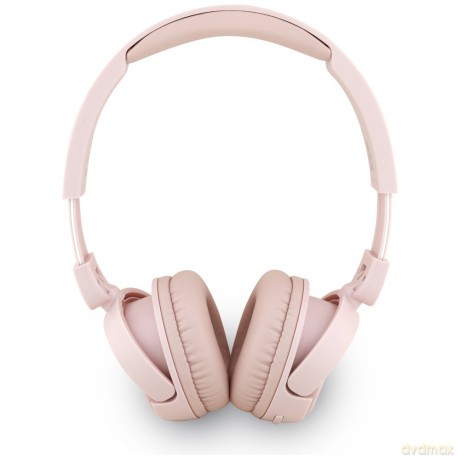 Guess słuchawki nauszne bezprzewodowe BT HEADPHONES SCRIPT METAL LOGO różowe