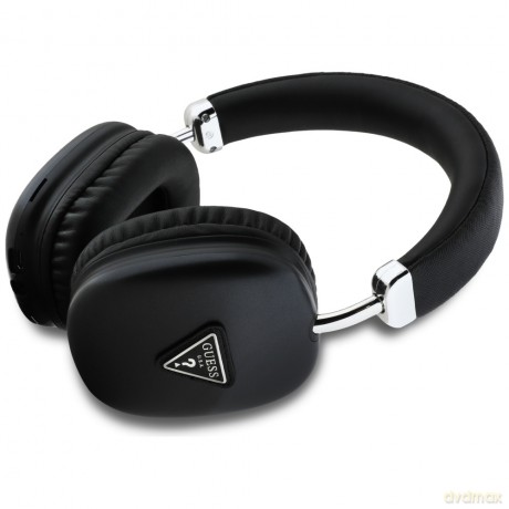 Guess słuchawki nauszne bezprzewodowe BT METALLIC TRIANGLE LOGO czarne