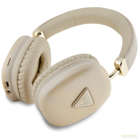 Guess słuchawki nauszne bezprzewodowe BT METALLIC TRIANGLE LOGO złote