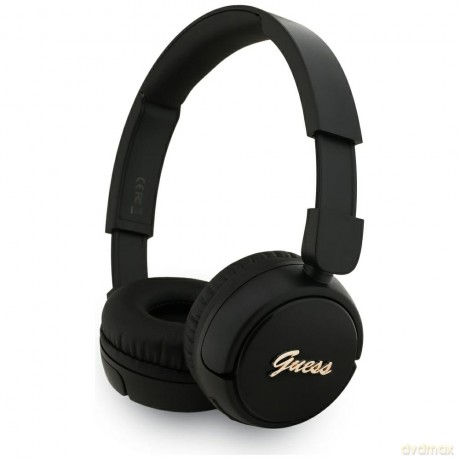 Guess słuchawki nauszne bezprzewodowe BT SCRIPT METAL LOGO czarne