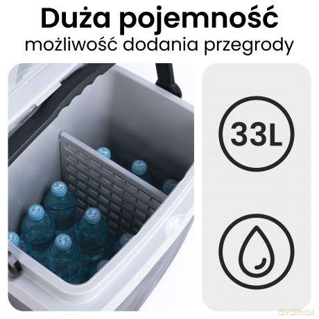 Huslog Lodówka turystyczna na kółkach 33L