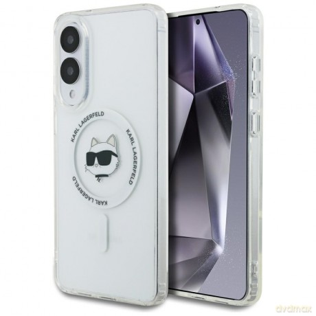 Karl Lagerfeld nakładka do Samsung Galaxy S25 Edge HC MAGSAFE IML METAL CHOUPETTE HEAD biała